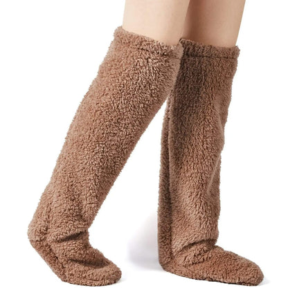 Over Knee High Fuzzy Socks
