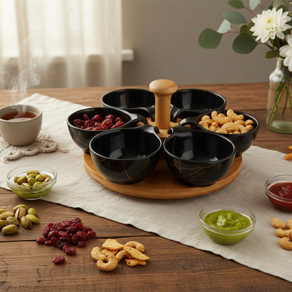 6Pc Ceramic Appetizer Serving Bowls