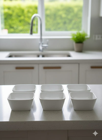 4" Ceramic Square Bowl