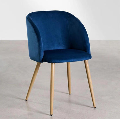 Velvet Chair with Armrests