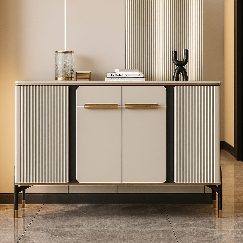 Sideboard buffet cabinet with ample storage
