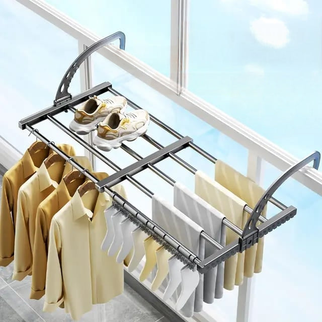 Foldable Stainless Steel Clothes Drying Rack