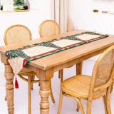 Christmas Knitted Fabric Tablecloth Runner