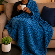 Textured Fleece Blanket 200 × 230 cm