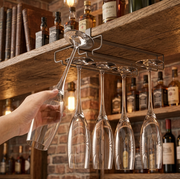 Under-Cabinet Double Wine Glass Holder