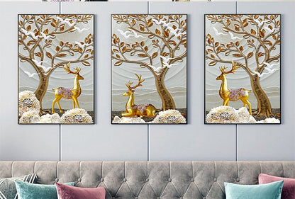 3Pc Wooden Wall Hangings