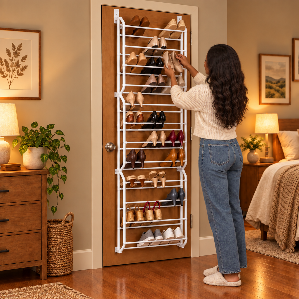 36 Pairs Behind the Door Shoe Rack