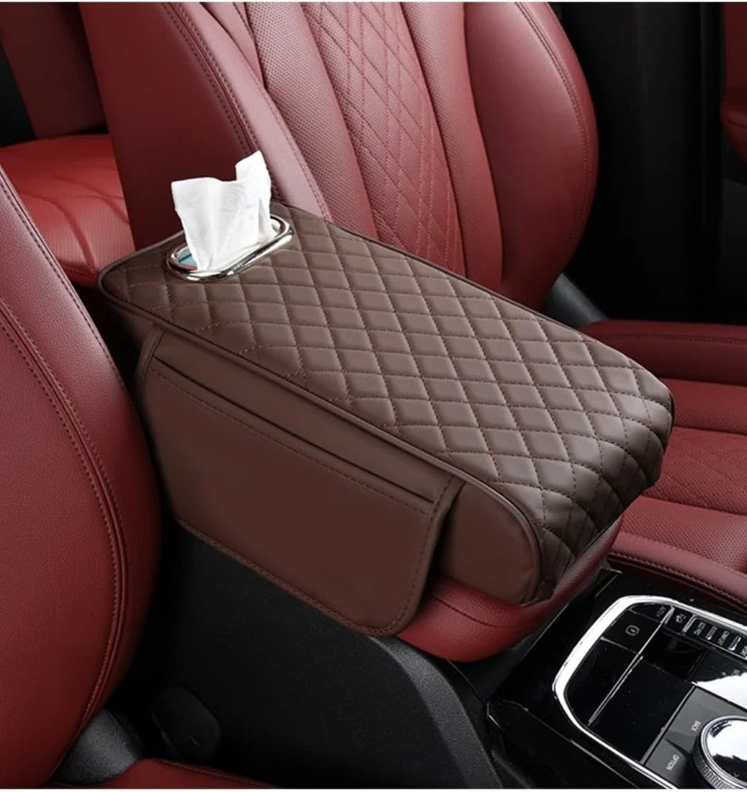 2-in-1 Car Armrest with Tissue Storage