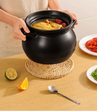Black Ceramic Cooking Pot