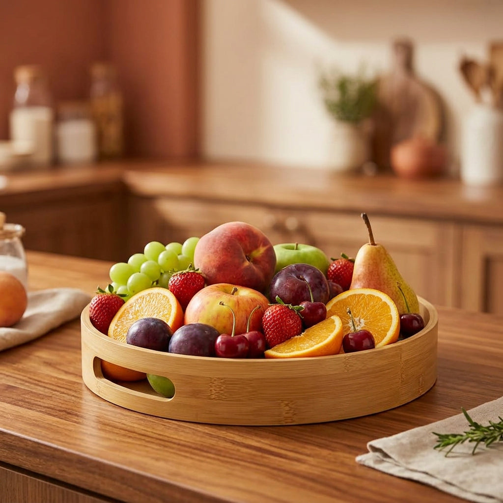 4 In 1 Bamboo Tray Set