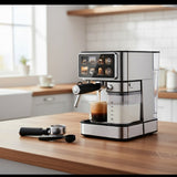 Expresso Coffee Maker With Led Touch Screen And Automatic Milk Frother