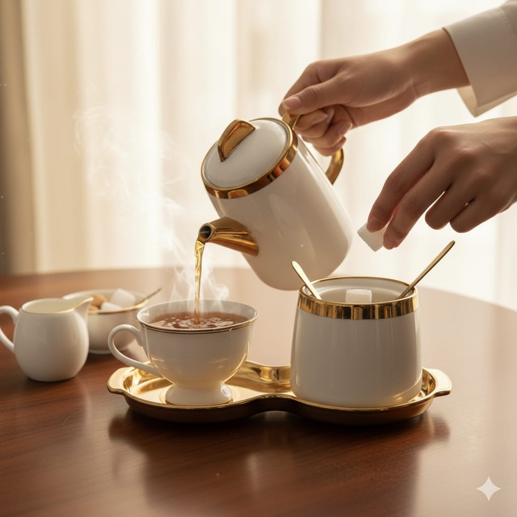 2Pc Kettle And Sugar Dish