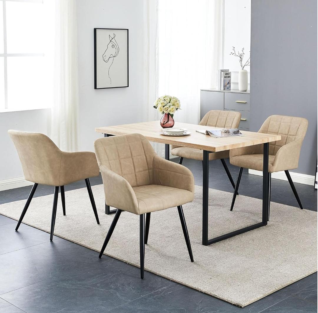 Upholstered Accent Tub Chair with Metal Legs