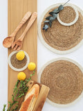 6Pcs Handmade Straw Woven Table Mats