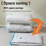 Gemelli Colllection vacuum bag storage organizer 8pc compression storage bag set waterproof stackable vacuum seal bags travel space saving storage bags with manual pump clothing bedding organiser set