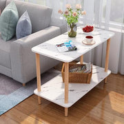 Nordic style rectangular minimalist coffee table for living room