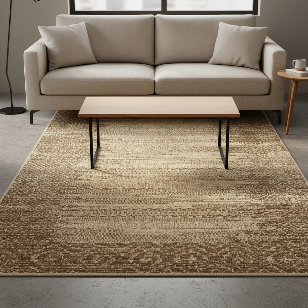 Vedantu distressed pattern carpet rug with modern large area design, durable soft texture, and elegant finish for open-plan living spaces.