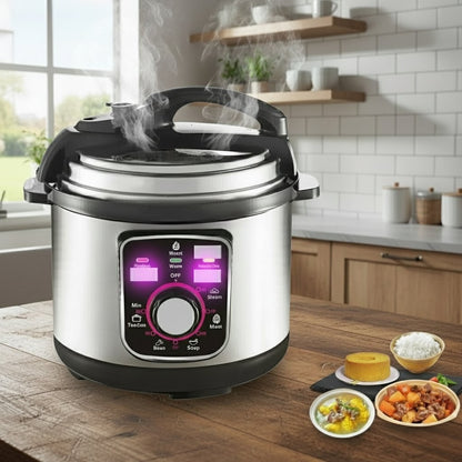 PC-02K 5-litre multifunction pressure cooker and rice cooker, 800W