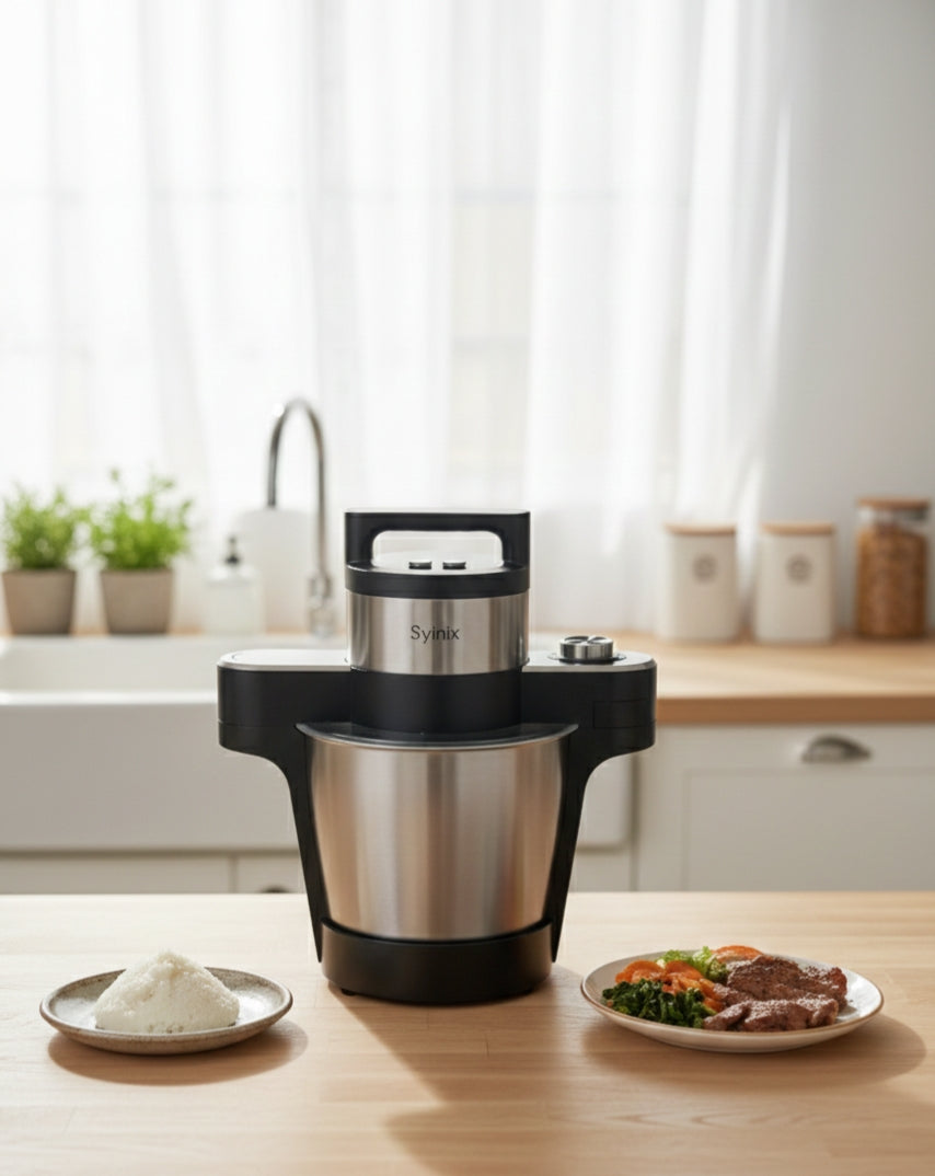 Syinix multifunctional ugali cooker and food processor with 6-liter jar
