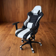 Gaming Chair with Adjustable Armrests and Reclining Backrest