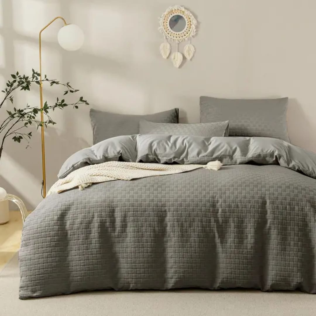 100% Cotton Waffle Duvet Cover