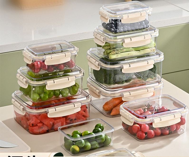 Airtight Clip Lock Lids Food Storage Containers