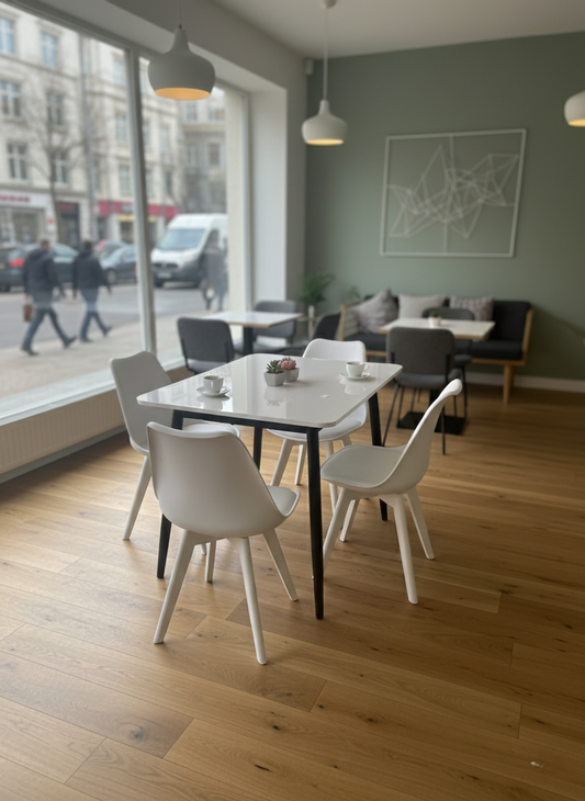4-seater Modern dining table with chairs