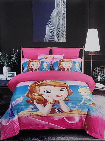 Cotton Cartoon-Themed Kids Duvet Set