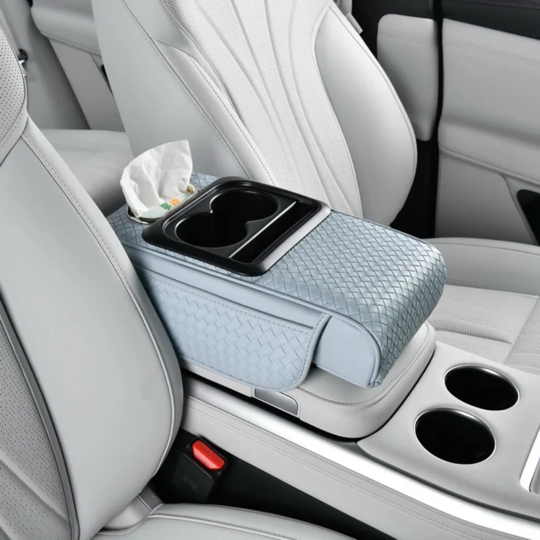 Console Armrest Cushion with 2 Cup Holders