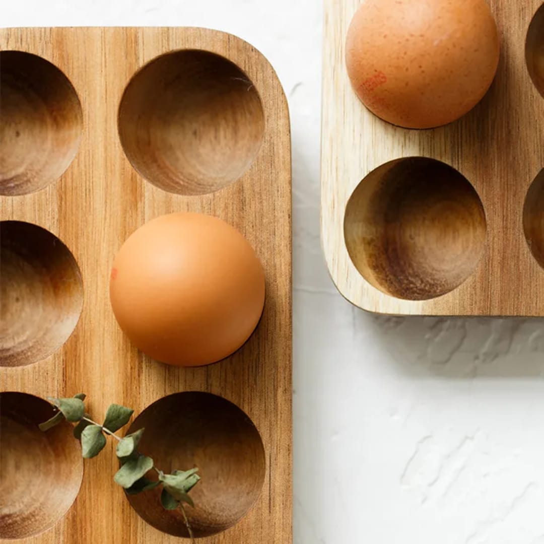 12pcs Wooden Egg Holder