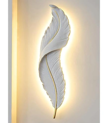Feather Wall Art with Backlight