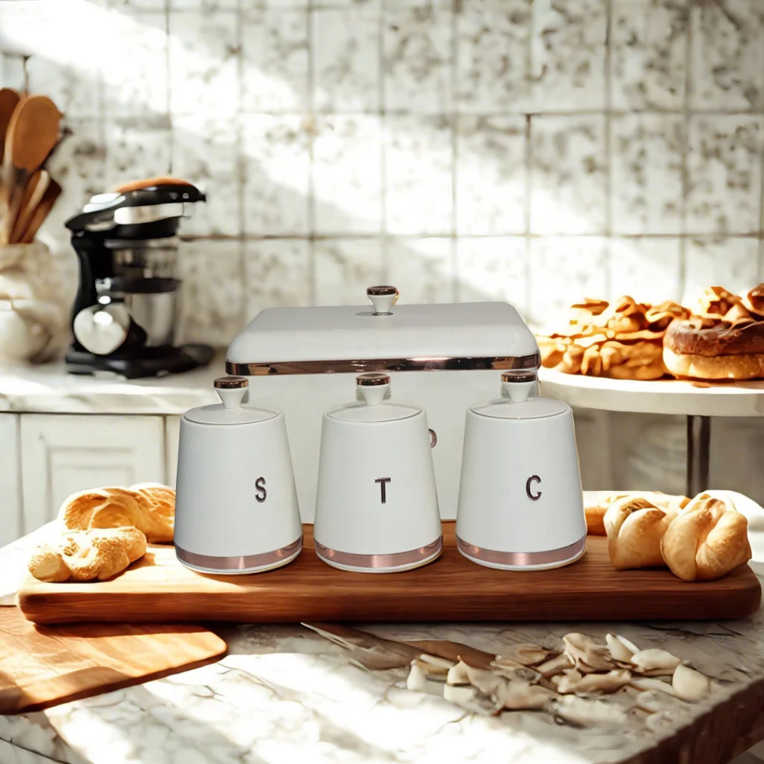 15L Bread Bin with 3 Canisters