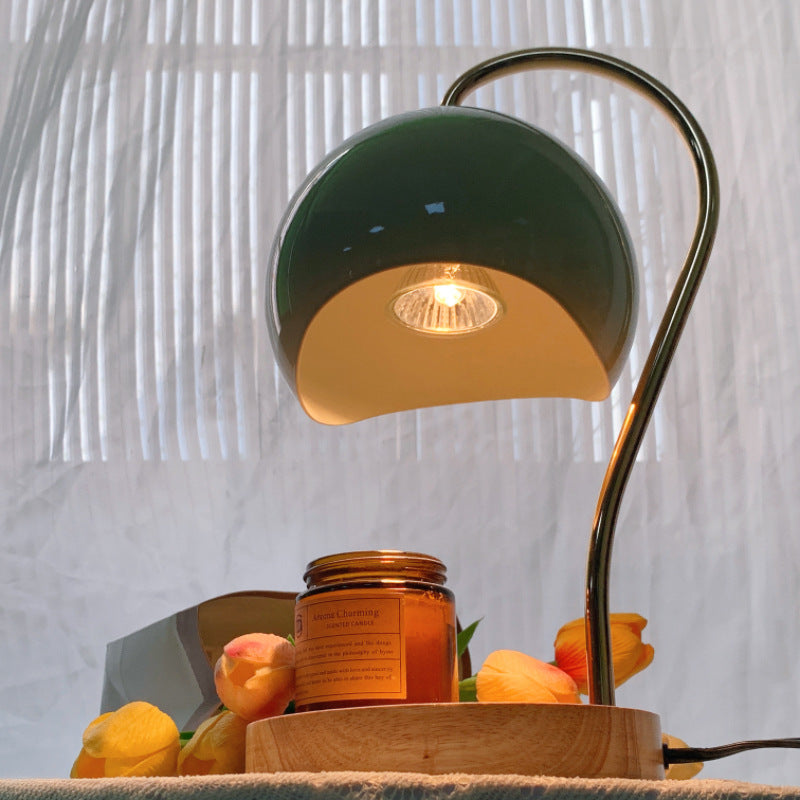 Electric Candle Warmer with Wooden Base