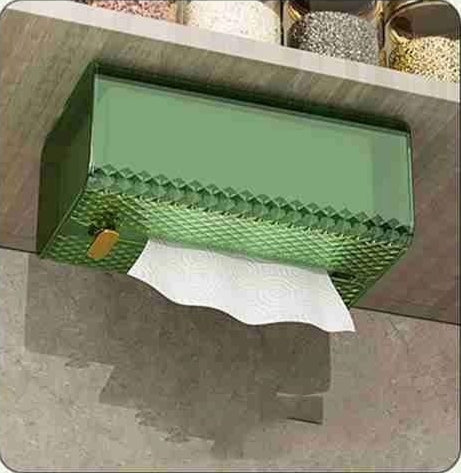Diamond Wall Mounted Acrylic Tissue Box