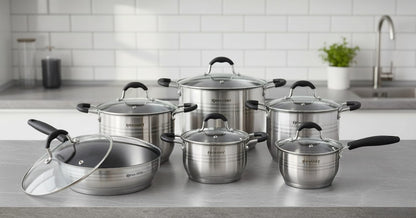 12-Piece Stainless Steel Cookware Set
