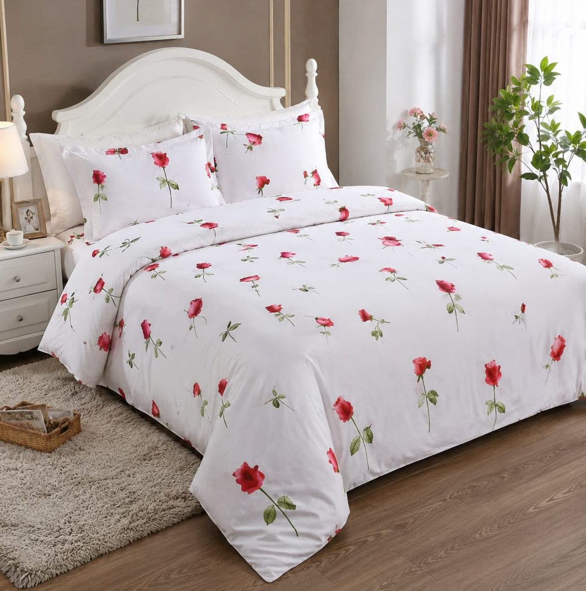 Printed Bedsheet Set 6 × 6 ft