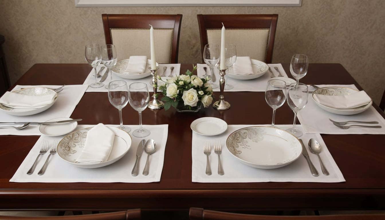 Round Soup Plate Set 8 Inch 6 Pieces
