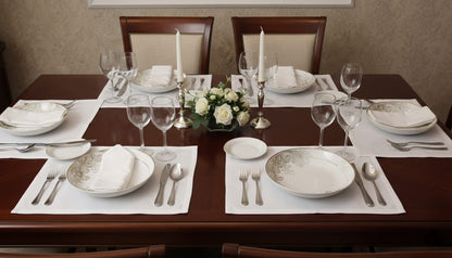 Round Soup Plate Set 8 Inch 6 Pieces