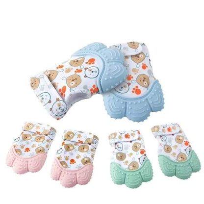 Baby Safe Silicone Mitten Gloves