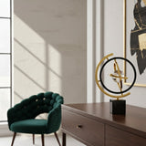 Decorative Metal And Glass Globe Decor Piece