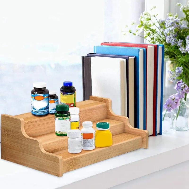 Multipurpose Bamboo Spice Organizer