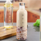 700ml Sports Water Bottle Leak Proof With Time Maker