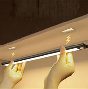 Rechargeable magnetic motion sensor LED light for cabinets wardrobes and night lighting