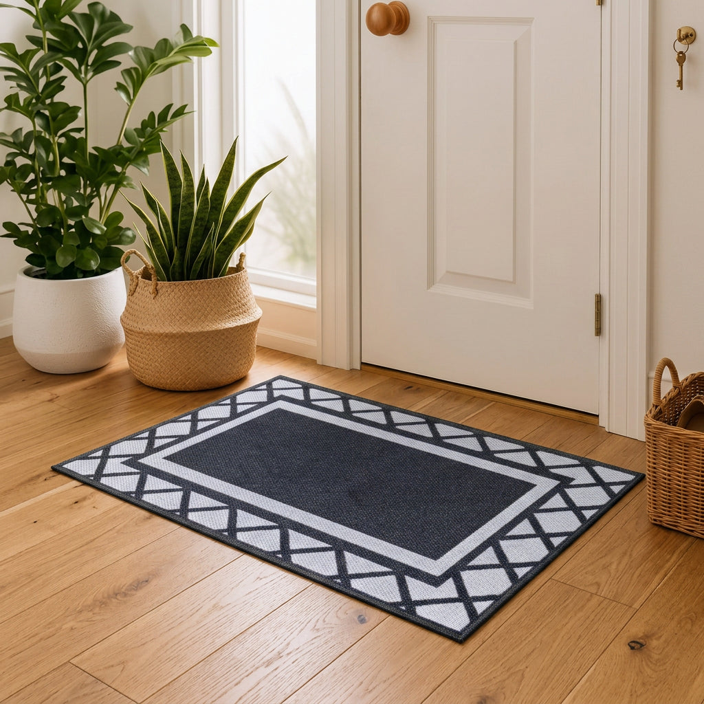 50 × 80cm Entrance Doormat with Non-Slip Rubber Base