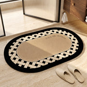 50 × 80cm Oval Absorbent Bathroom and Door Mat with Anti Slip Rubber Underside available in Nairobi, Kenya