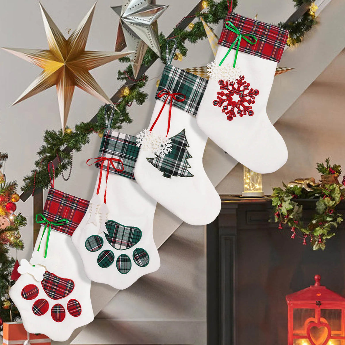 Christmas Fireplace Stocking