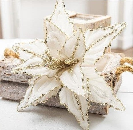 Artificial Red Christmas Flower Pendant