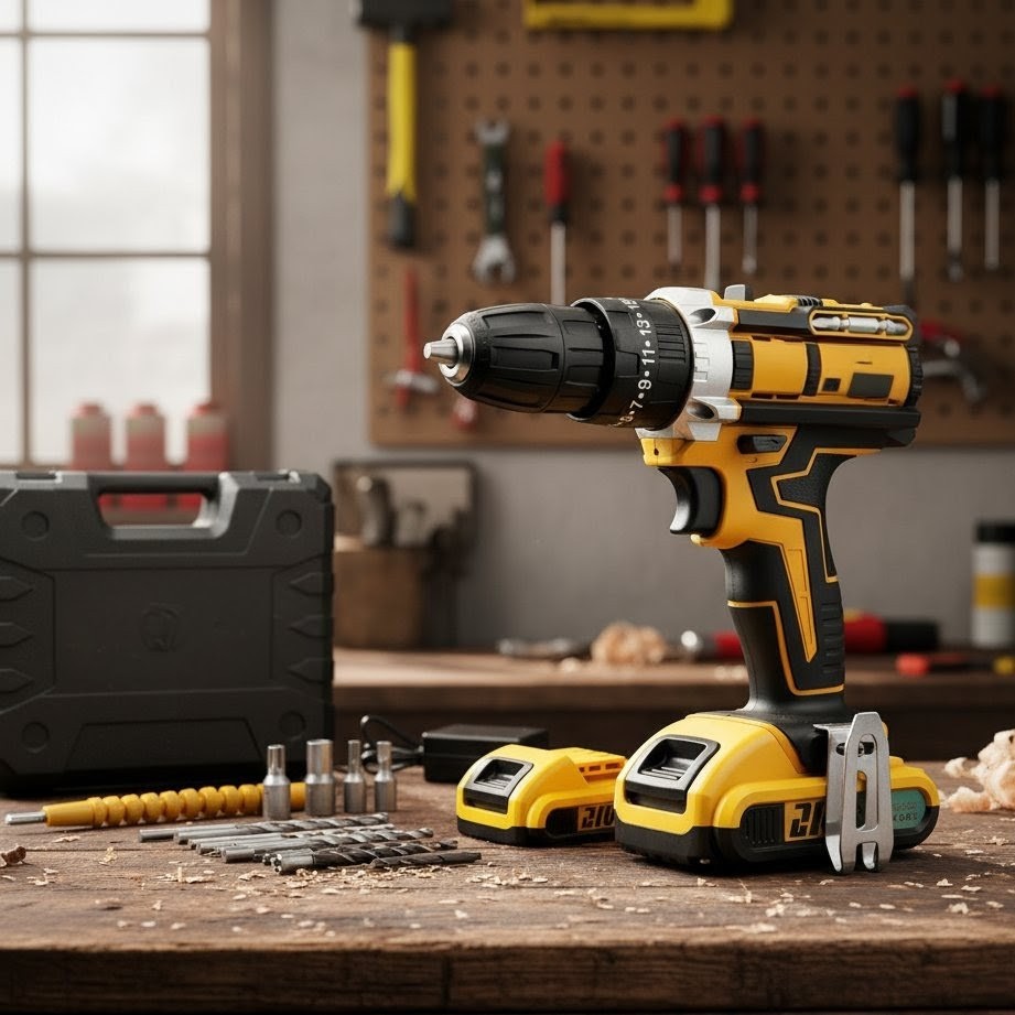 Rechargeable 21V Cordless Screwdriver And Drill Set