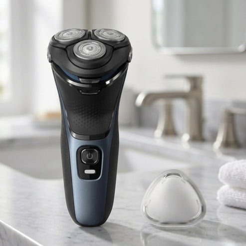 Dawood Lifestyle & Gadgets ke 3000 Series wet and dry electric shaver with PowerCut blades 5D pivot and flex heads anti corrosion shaving system pop up trimmer anti slip grip fast charging and 60 minute cordless runtime for comfortable everyday grooming**