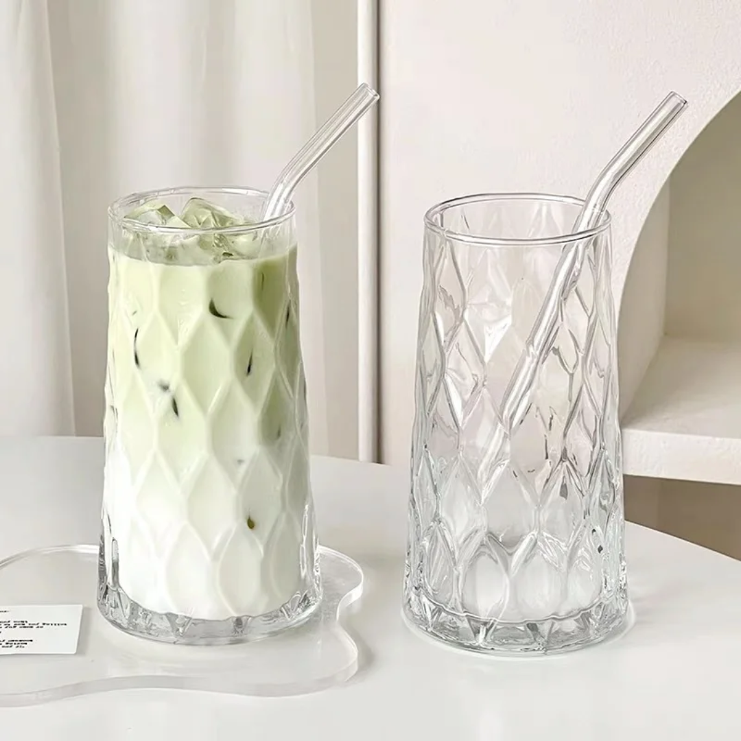 Unique Diamond Aesthetic Highball Glass